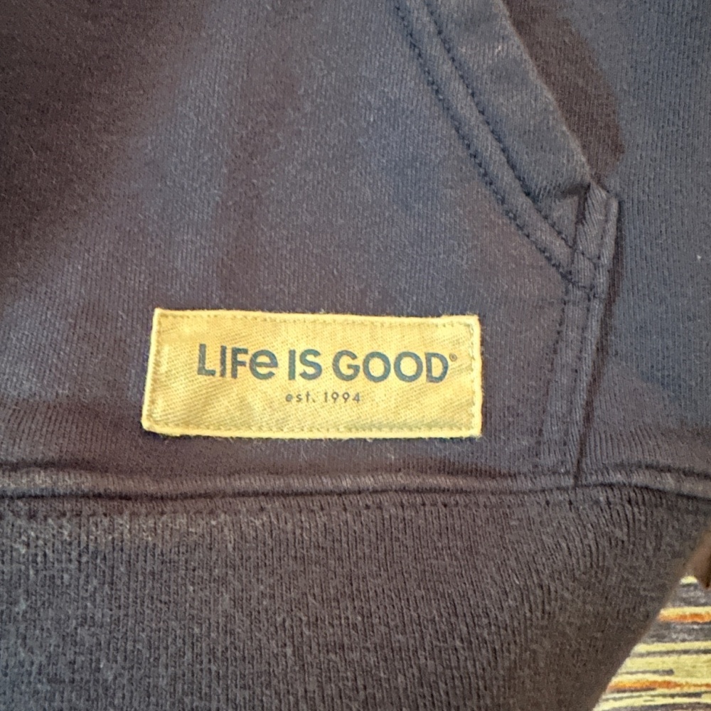 Life is Good Women's XXL Solid Simply True Fleece Hoodie - Picture 3 of 6